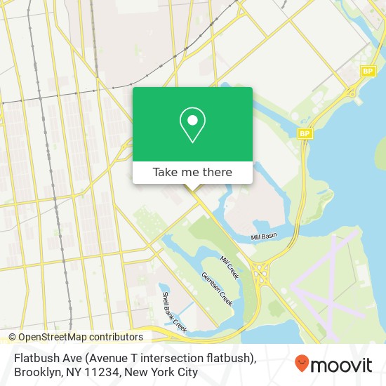 Mapa de Flatbush Ave (Avenue T intersection flatbush), Brooklyn, NY 11234