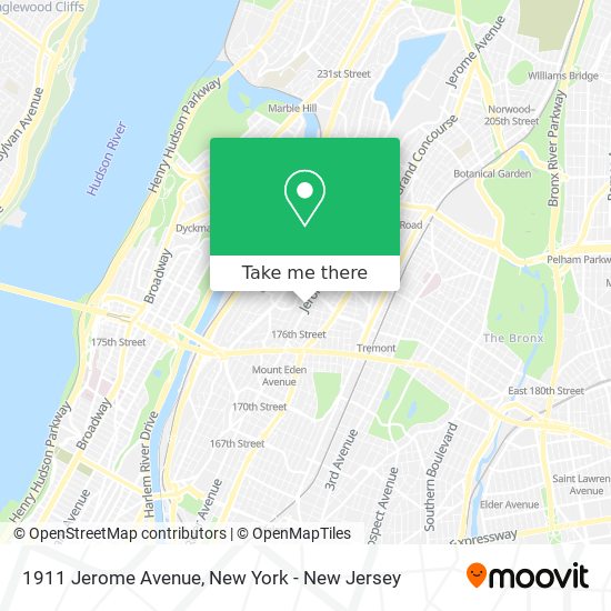 Mapa de 1911 Jerome Avenue