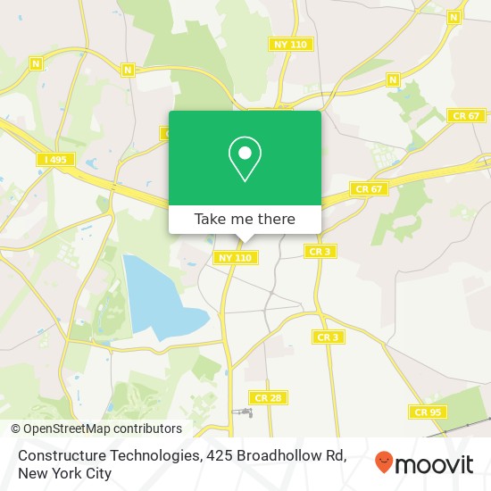 Constructure Technologies, 425 Broadhollow Rd map
