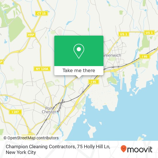 Mapa de Champion Cleaning Contractors, 75 Holly Hill Ln