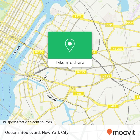 Queens Boulevard map