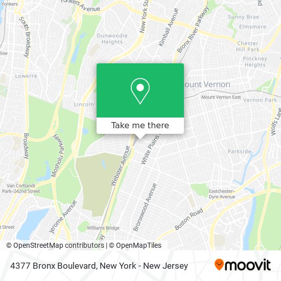 4377 Bronx Boulevard map