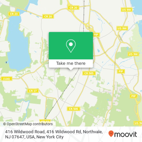 416 Wildwood Road, 416 Wildwood Rd, Northvale, NJ 07647, USA map