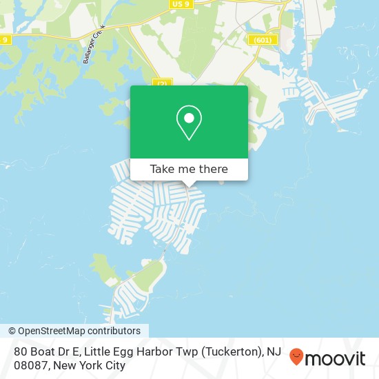 80 Boat Dr E, Little Egg Harbor Twp (Tuckerton), NJ 08087 map