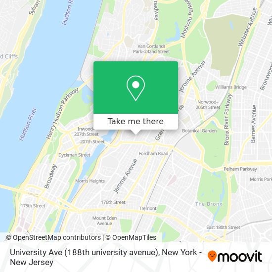 Mapa de University Ave (188th university avenue)