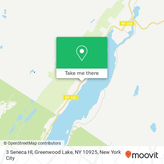 Mapa de 3 Seneca Hl, Greenwood Lake, NY 10925