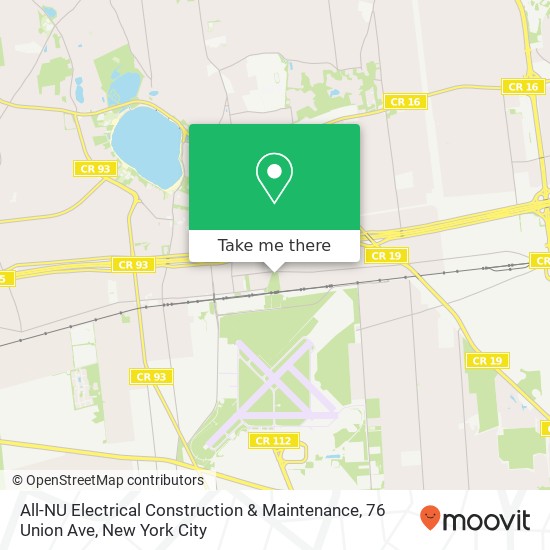 Mapa de All-NU Electrical Construction & Maintenance, 76 Union Ave