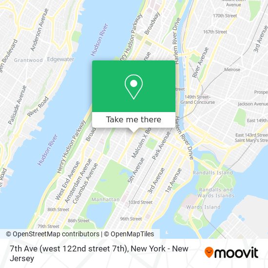 Mapa de 7th Ave (west 122nd street 7th)