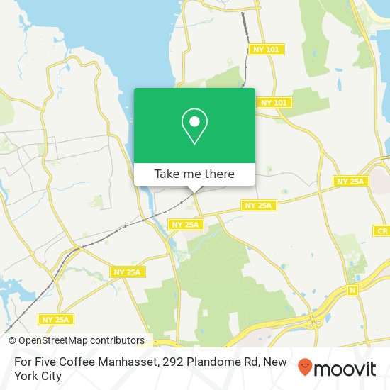 Mapa de For Five Coffee Manhasset, 292 Plandome Rd