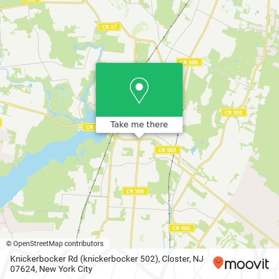 Mapa de Knickerbocker Rd (knickerbocker 502), Closter, NJ 07624