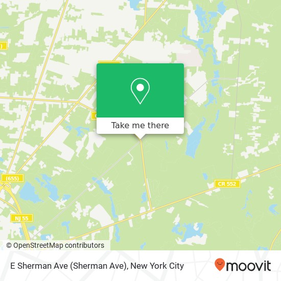 Mapa de E Sherman Ave (Sherman Ave), Vineland, NJ 08361