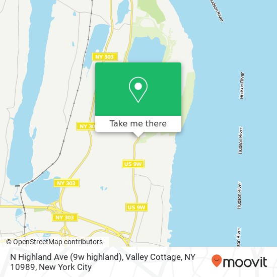 N Highland Ave (9w highland), Valley Cottage, NY 10989 map