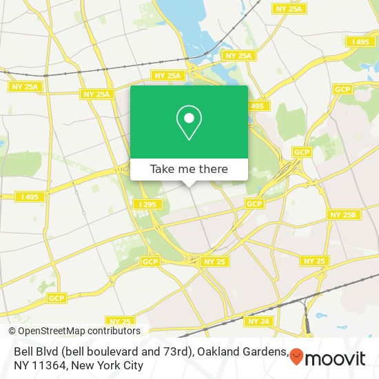 Bell Blvd (bell boulevard and 73rd), Oakland Gardens, NY 11364 map