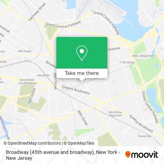Mapa de Broadway (45th avenue and broadway)