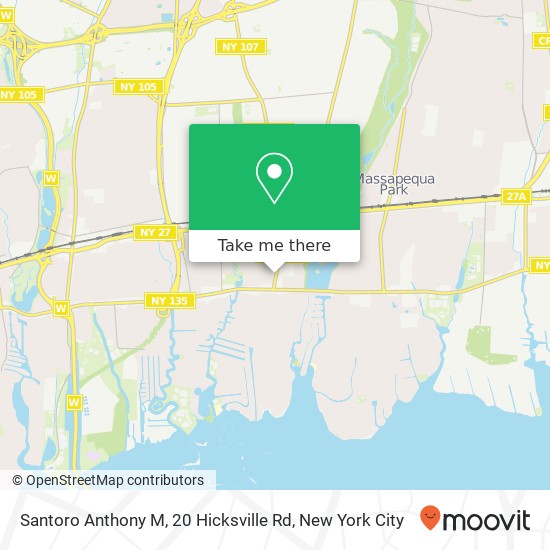 Santoro Anthony M, 20 Hicksville Rd map