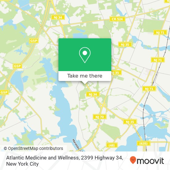 Atlantic Medicine and Wellness, 2399 Highway 34 map