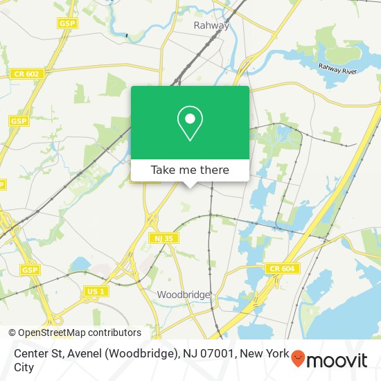 Center St, Avenel (Woodbridge), NJ 07001 map