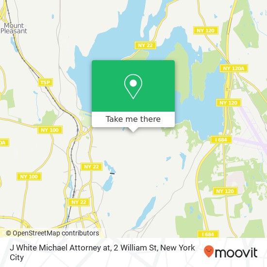 Mapa de J White Michael Attorney at, 2 William St