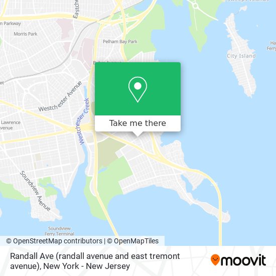 Mapa de Randall Ave (randall avenue and east tremont avenue)
