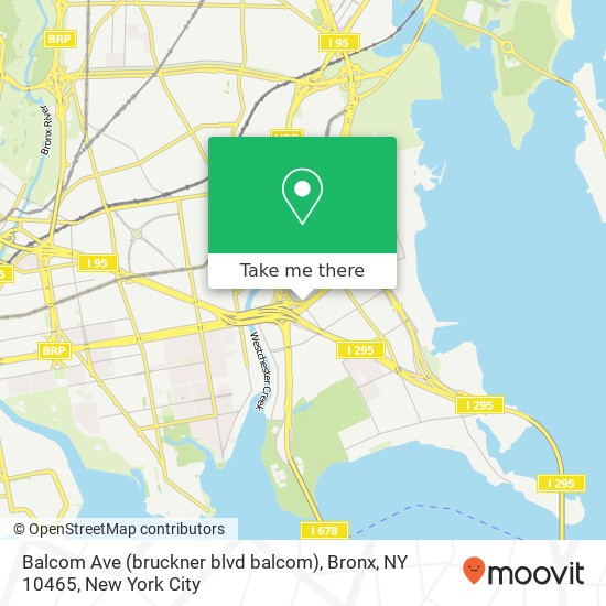 Mapa de Balcom Ave (bruckner blvd balcom), Bronx, NY 10465
