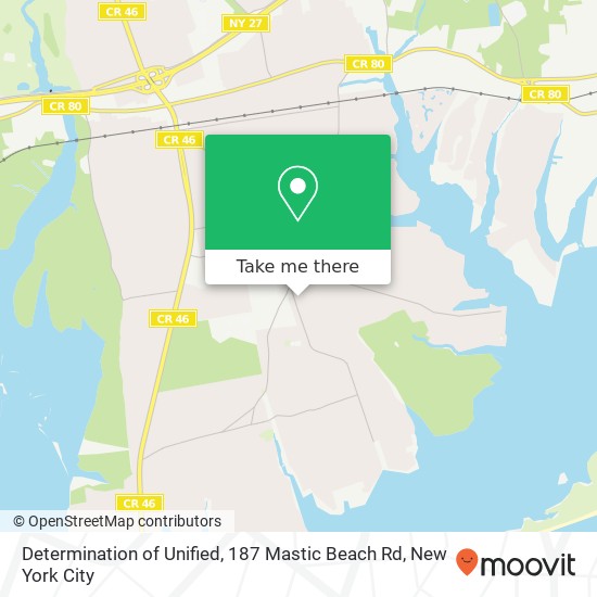 Determination of Unified, 187 Mastic Beach Rd map