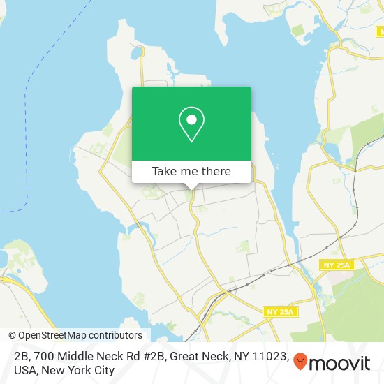 Mapa de 2B, 700 Middle Neck Rd #2B, Great Neck, NY 11023, USA