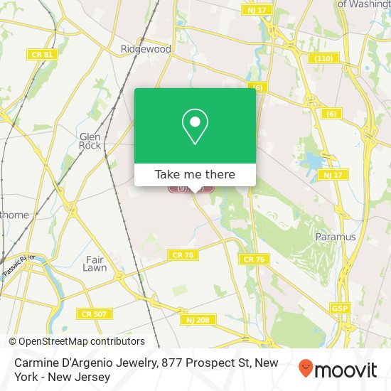 Mapa de Carmine D'Argenio Jewelry, 877 Prospect St