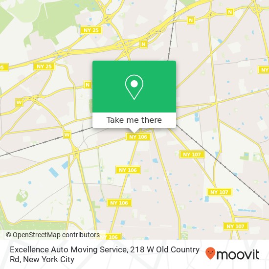 Excellence Auto Moving Service, 218 W Old Country Rd map