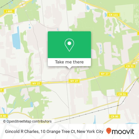 Gincold R Charles, 10 Orange Tree Ct map