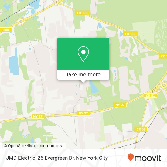 Mapa de JMD Electric, 26 Evergreen Dr