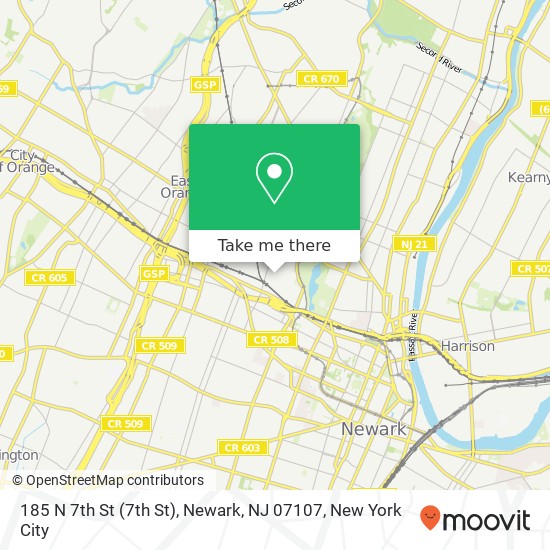 185 N 7th St (7th St), Newark, NJ 07107 map