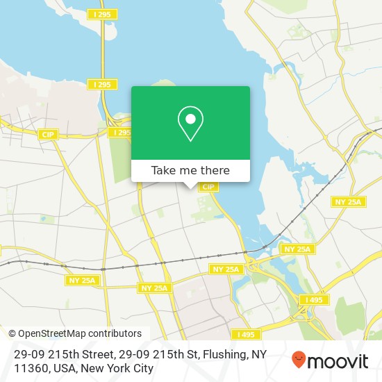 29-09 215th Street, 29-09 215th St, Flushing, NY 11360, USA map