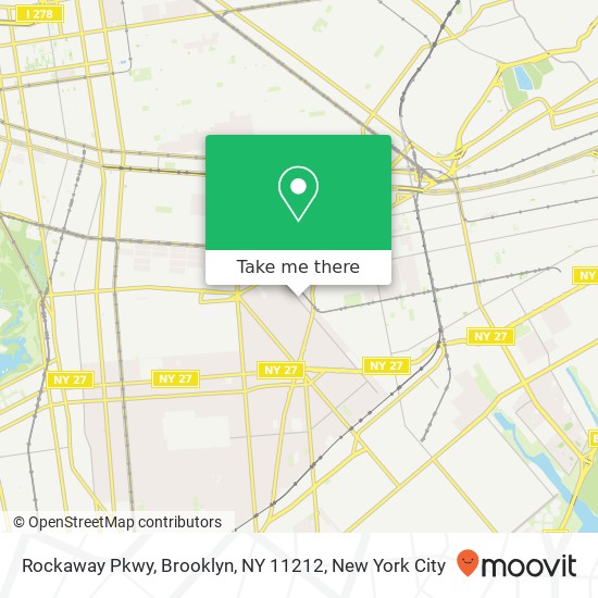 Mapa de Rockaway Pkwy, Brooklyn, NY 11212