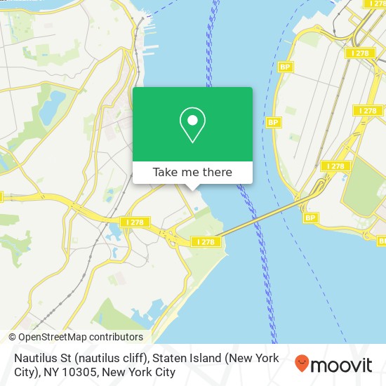 Nautilus St (nautilus cliff), Staten Island (New York City), NY 10305 map