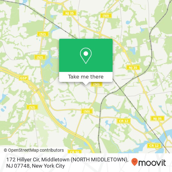172 Hillyer Cir, Middletown (NORTH MIDDLETOWN), NJ 07748 map