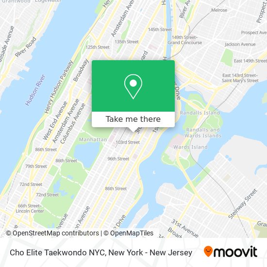 Cho Elite Taekwondo NYC map