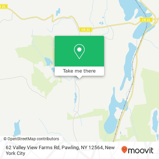 Mapa de 62 Valley View Farms Rd, Pawling, NY 12564