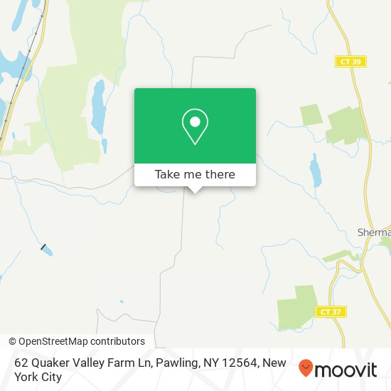 Mapa de 62 Quaker Valley Farm Ln, Pawling, NY 12564
