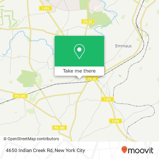 4650 Indian Creek Rd, Emmaus, PA 18049 map