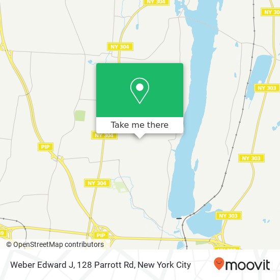 Mapa de Weber Edward J, 128 Parrott Rd