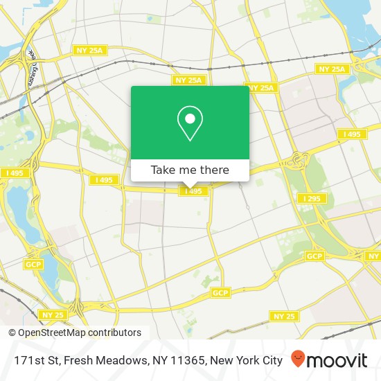 Mapa de 171st St, Fresh Meadows, NY 11365