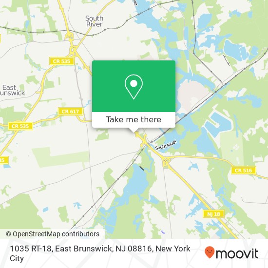 1035 RT-18, East Brunswick, NJ 08816 map