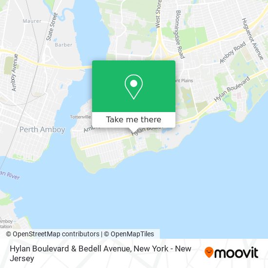 Mapa de Hylan Boulevard & Bedell Avenue