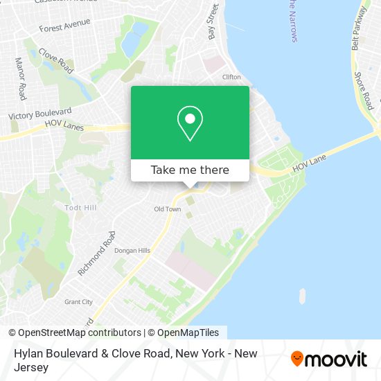 Hylan Boulevard & Clove Road map