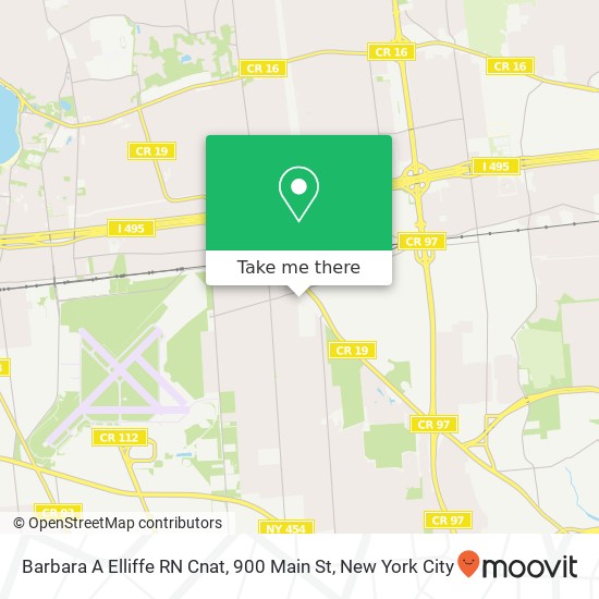 Mapa de Barbara A Elliffe RN Cnat, 900 Main St