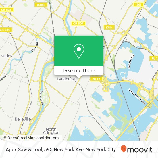 Apex Saw & Tool, 595 New York Ave map