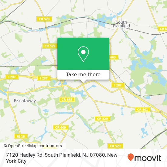 7120 Hadley Rd, South Plainfield, NJ 07080 map