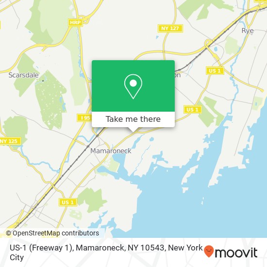 US-1 (Freeway 1), Mamaroneck, NY 10543 map