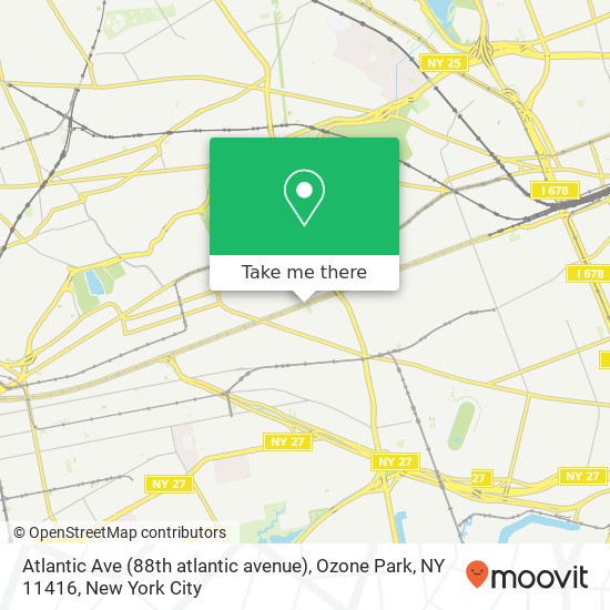 Atlantic Ave (88th atlantic avenue), Ozone Park, NY 11416 map