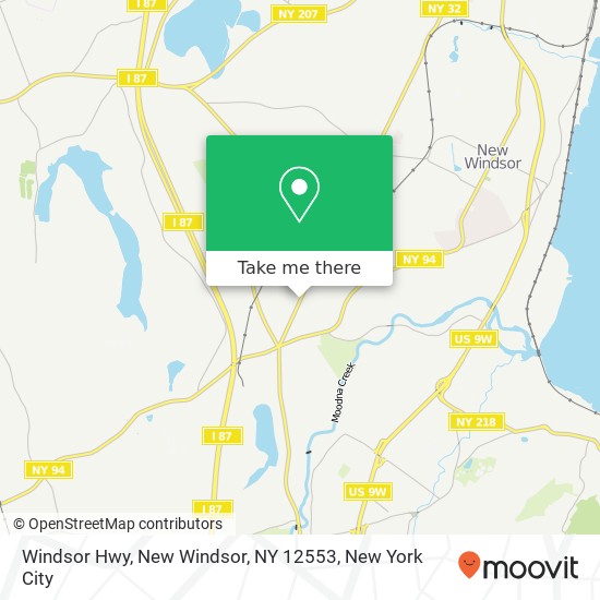Mapa de Windsor Hwy, New Windsor, NY 12553
